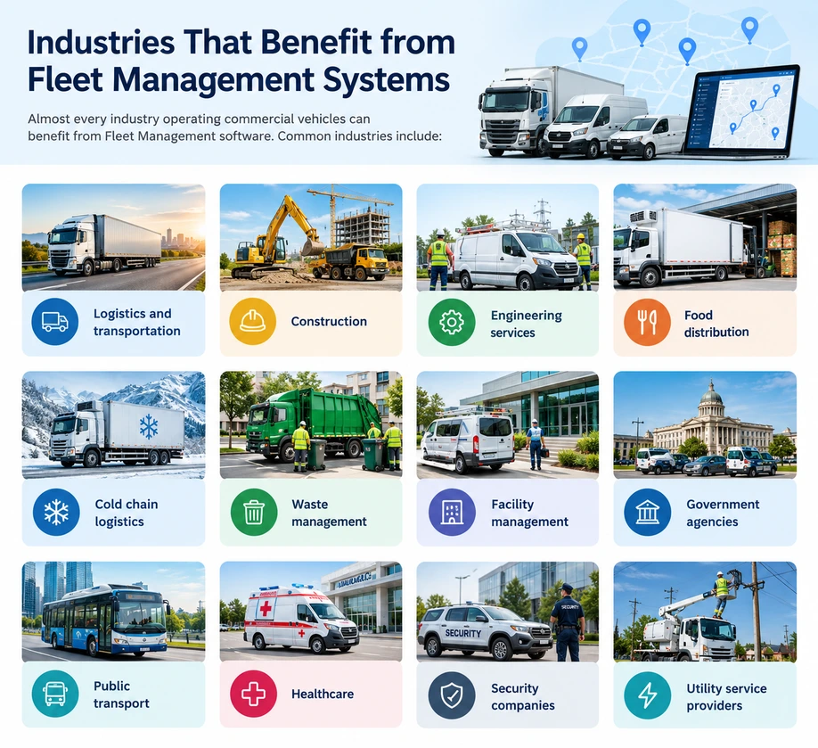 Industries That Benefit from Fleet Management Systems